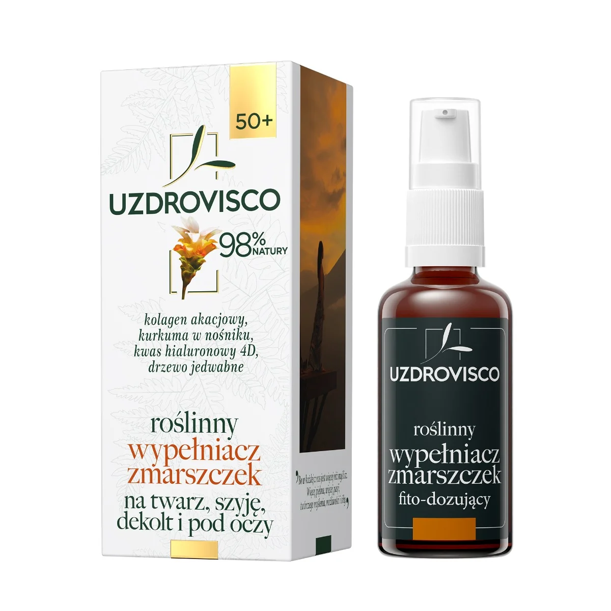 Uzdrovisco Kurkuma roślinny wypełniacz zmarszczek, 50 ml