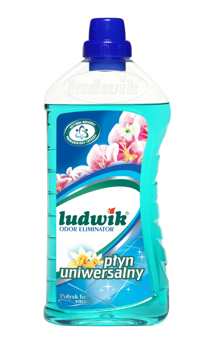 Ludwik Odor Eliminator płyn uniwersalny o zapachu kwiatów laguny, 1 l