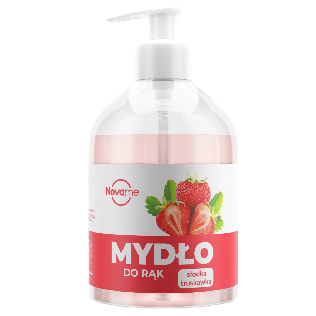 NOVAME, Słodka Truskawka, mydło do rąk, 500 ml