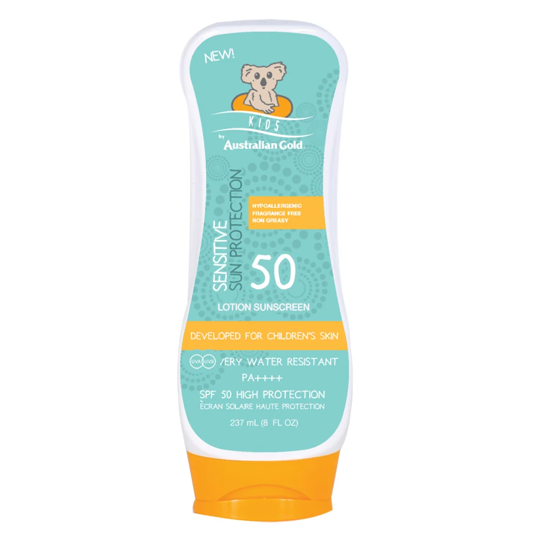 Australian Gold Kids Sensitive Sun Protection krem przeciwsłoneczny dla dzieci SPF50, 237 ml