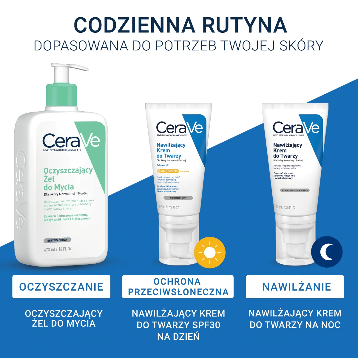 CeraVe nawilżający krem do twarzy SPF30, 52 ml