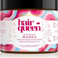 Hair Queen ekspresowa maska emolientowa do włosów średnioporowatych, 400 ml