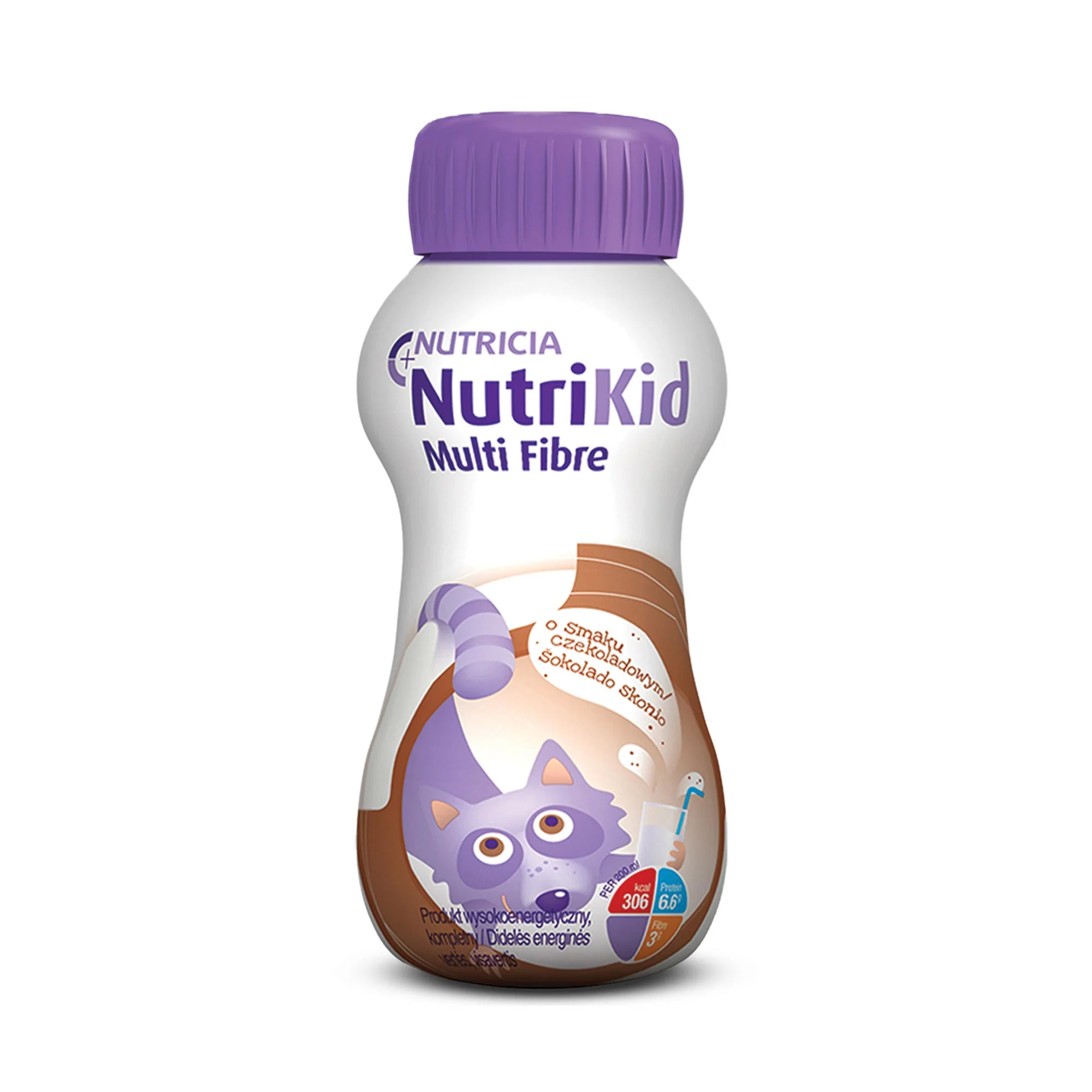 NutriKid Multi Fibre, smak czekoladowy, 200 ml