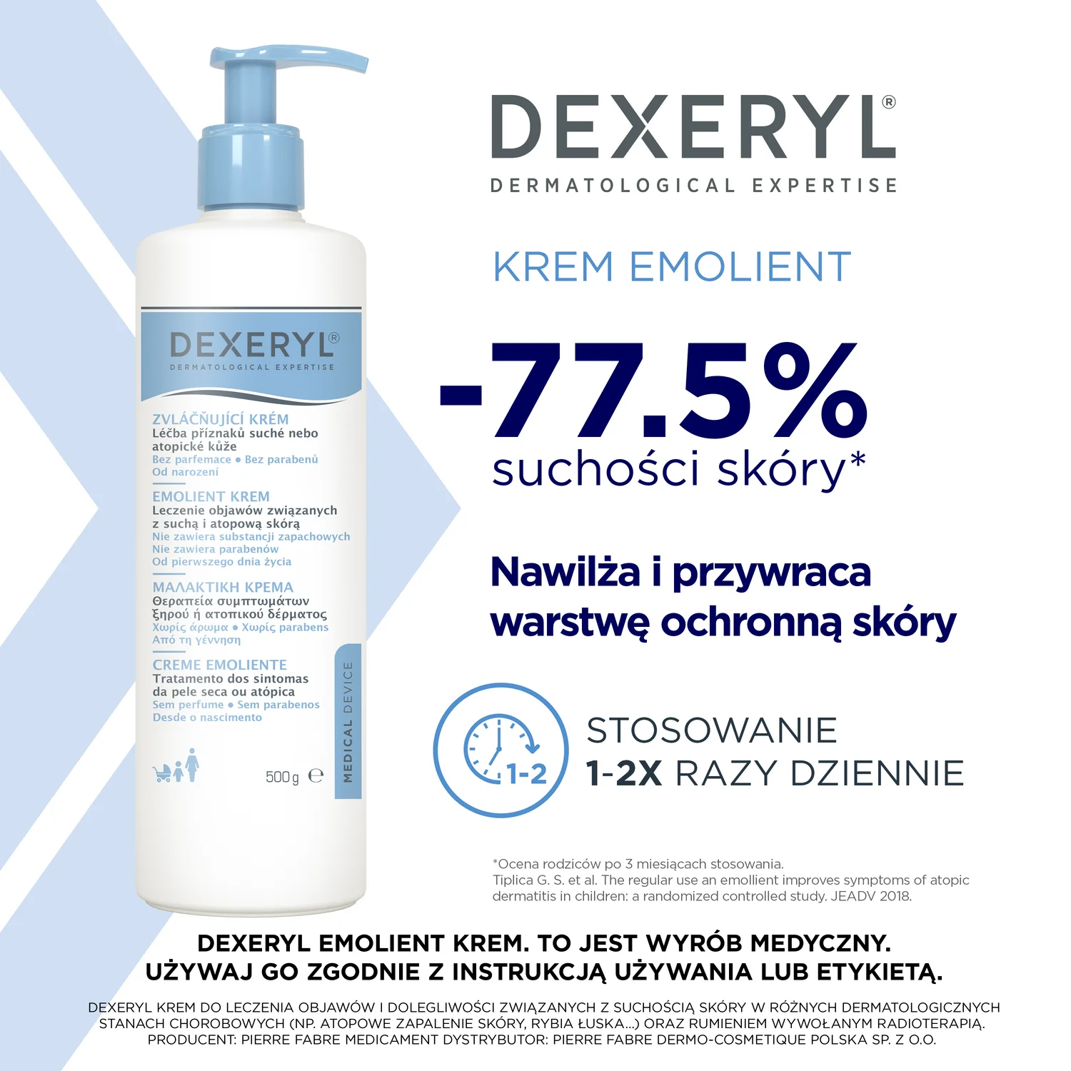 Dexeryl krem emolientowy, 500 g