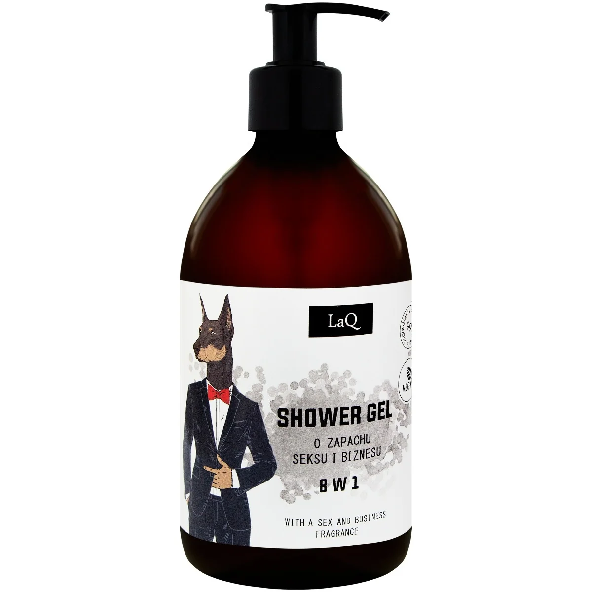 LaQ Doberman Zestaw Żel pod prysznic 500 ml + Masło do twarzy 50 ml + Mydło kostka 85 g