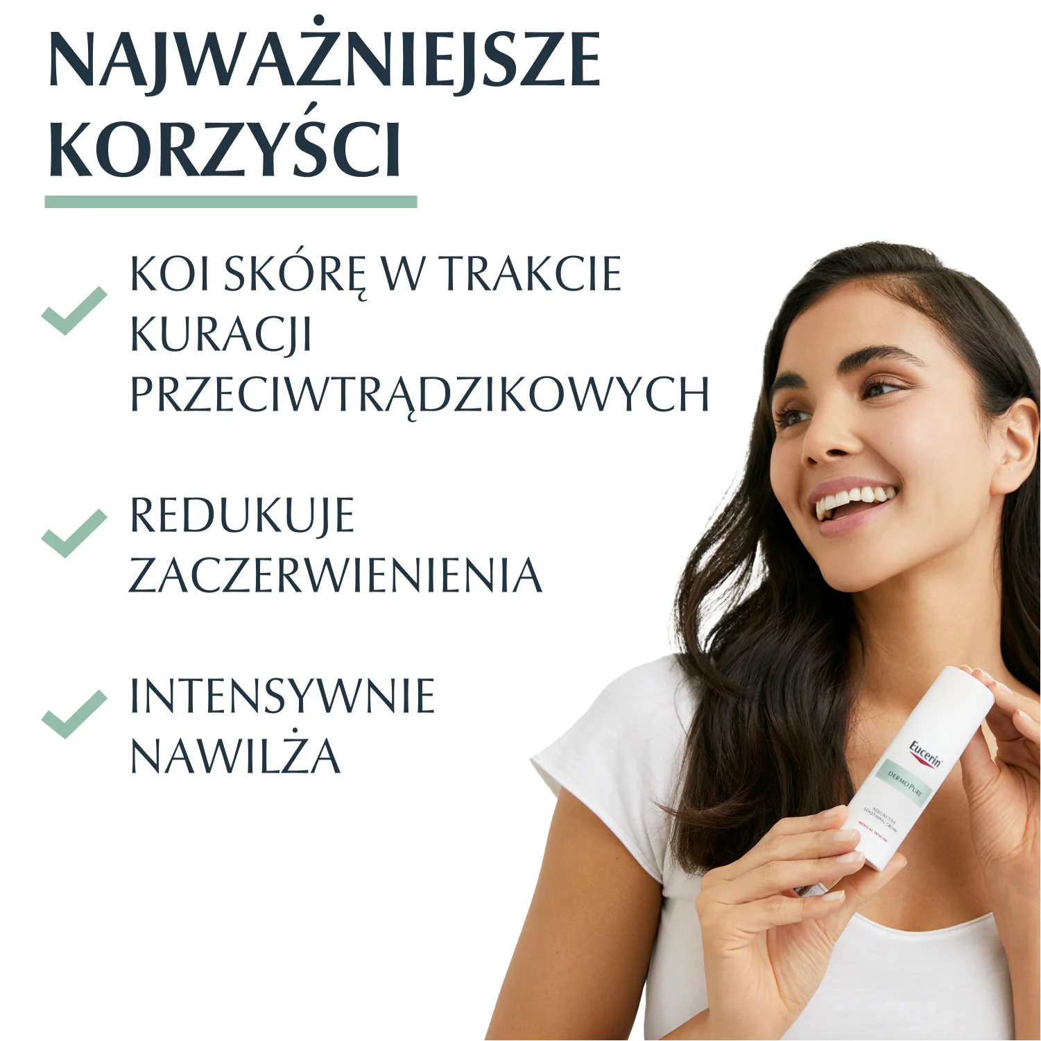 Eucerin DermoPure krem kojący w trakcie kuracji przeciwtrądzikowych, skóra trądzikowa i z niedoskonałościami, 50 ml