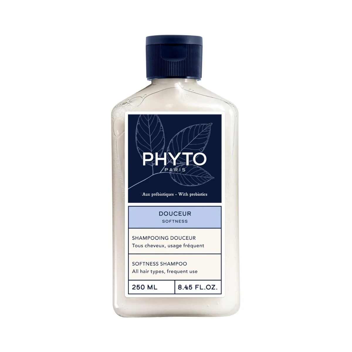 PHYTO PHYTOCYANE Softness, Delikatny szampon do każdego rodzaju włosów, 250 ml