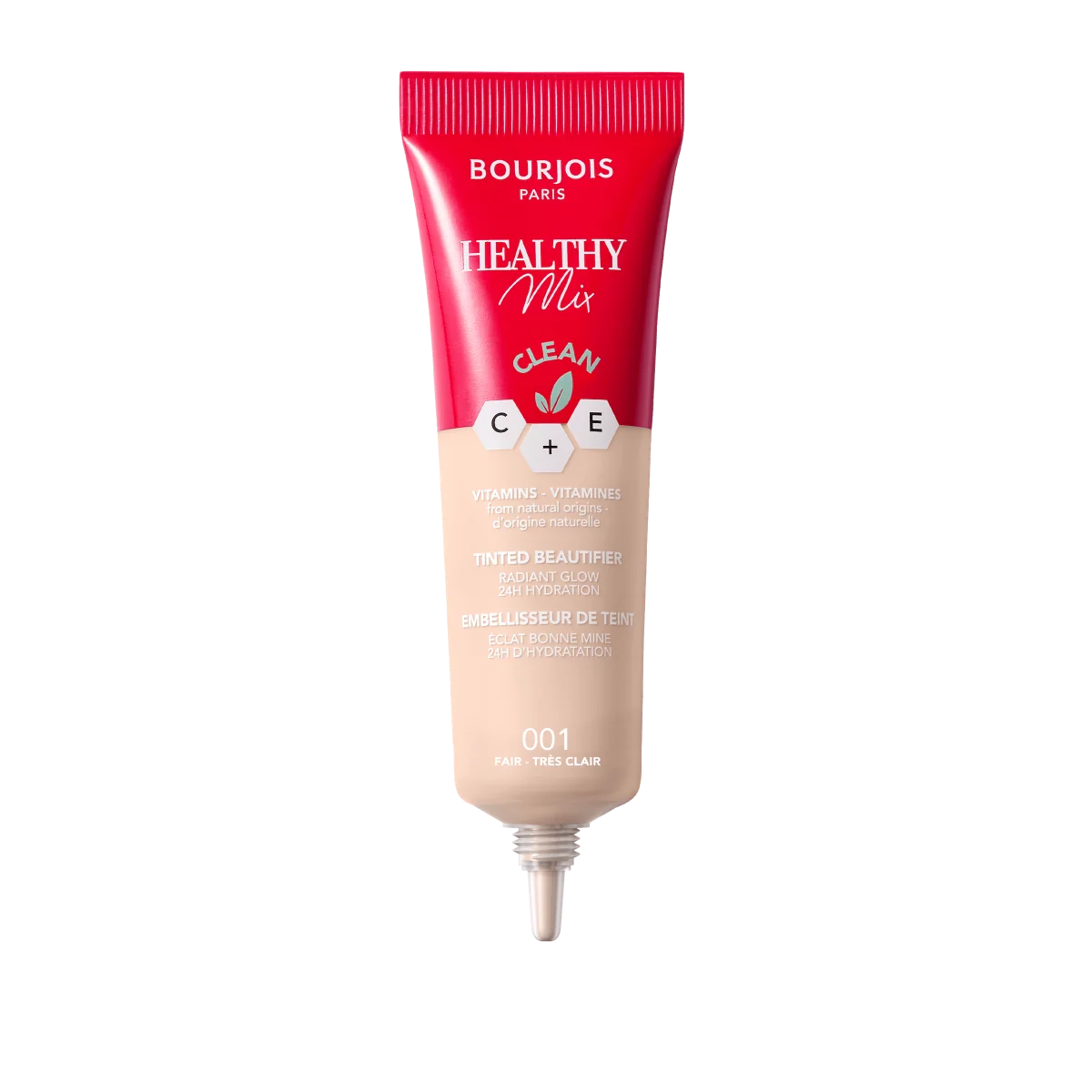 Bourjois Healthy Mix podkład witaminowy do twarzy krem tonujący o naturalnym wykończeniu, 001 fair, 30 ml