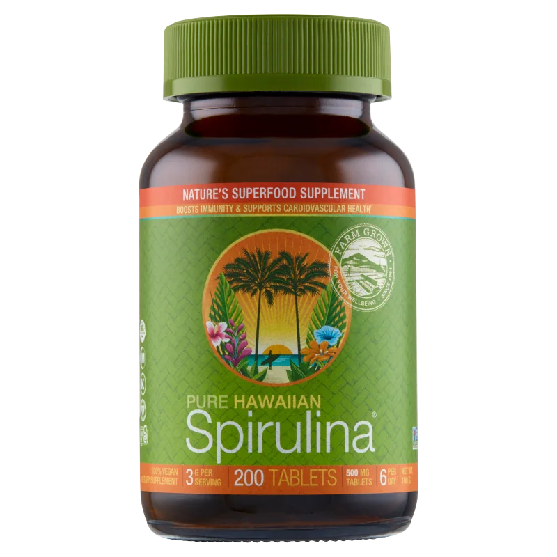 KenayAG Spirulina Hawajska Pacifica, 500 mg, suplement diety, 200 tabletek