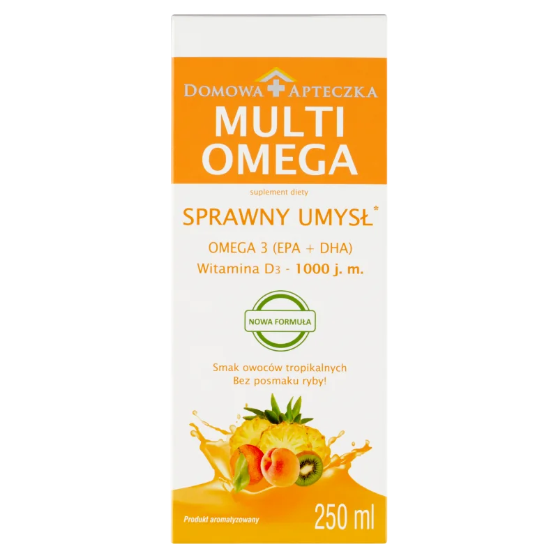 MultiOmega, smak owoców tropikalnych, suplement diety, 250 ml