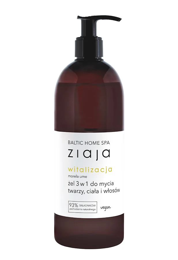 Ziaja Baltic Home Spa Witalizacja, żel 3 w 1 do mycia twarzy, ciała i włosów, 500 ml