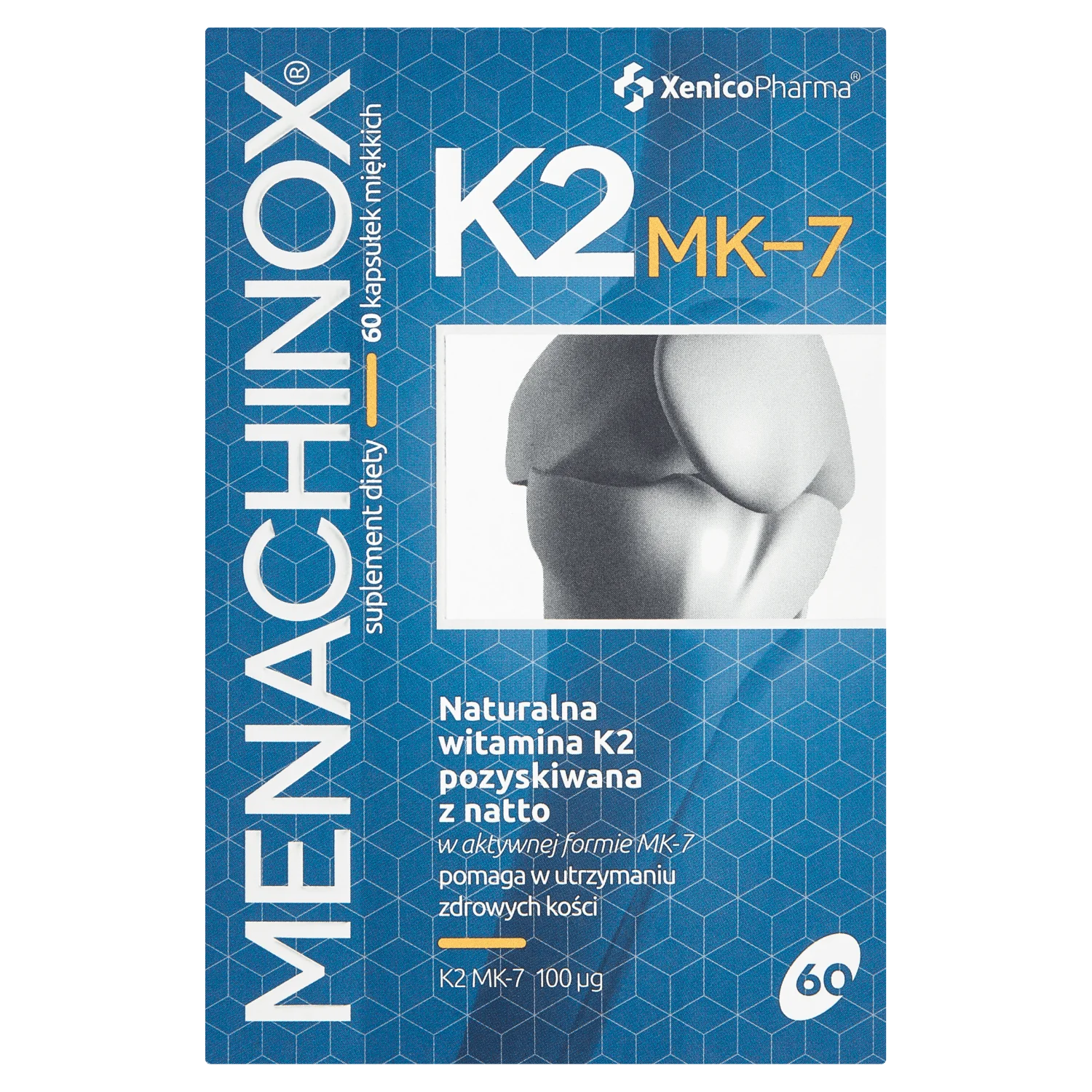 Menachinox K2-MK7 100 µg suplement diety, kapsułka miękka, 60 sztuk