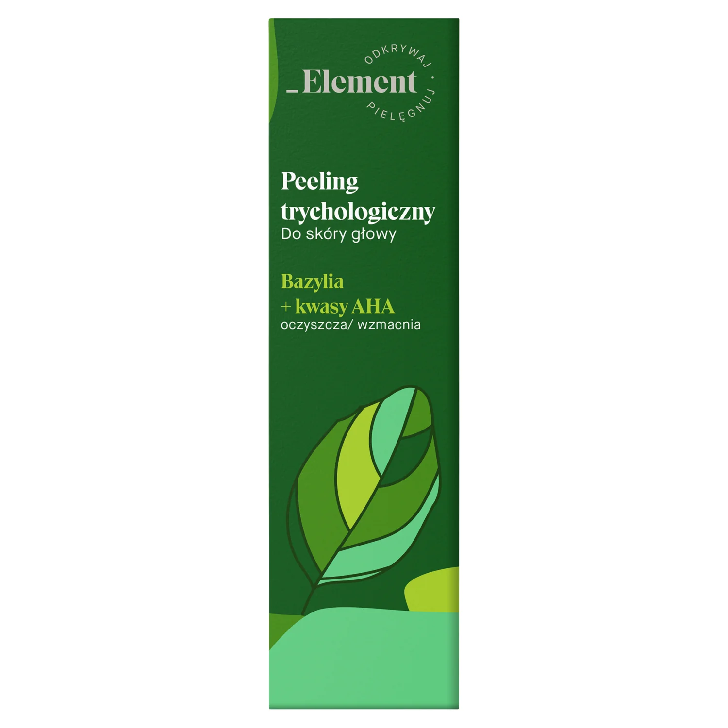 Element peeling trychologiczny do skóry głowy Bazylia + kwasy AHA, 100 ml