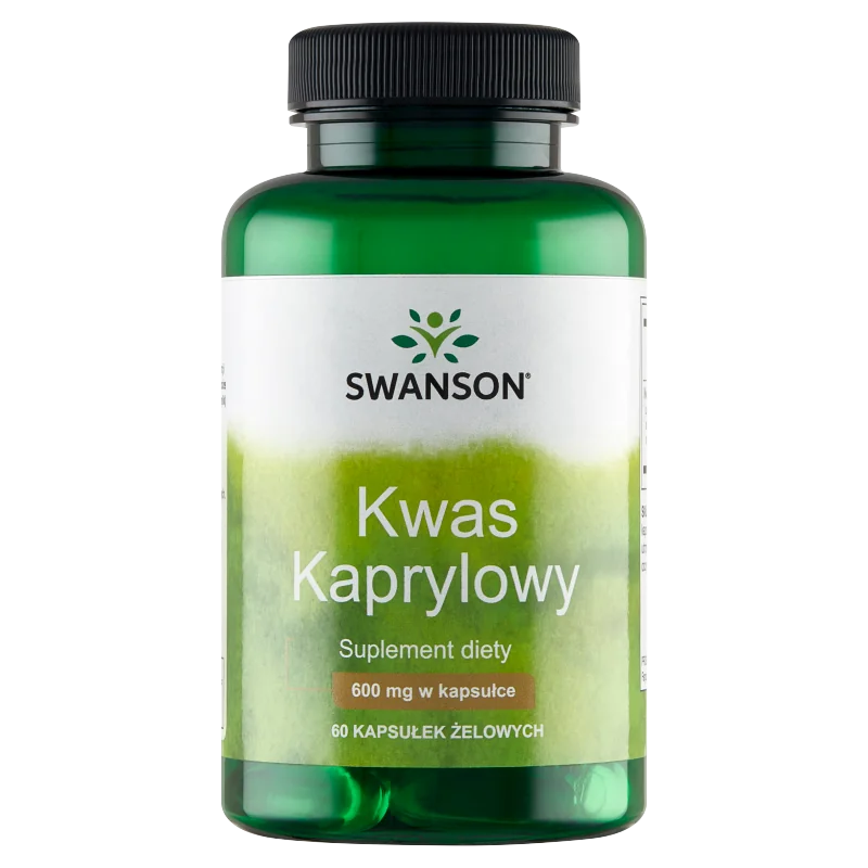 Swanson Kwas kaprylowy, suplement diety, 60 kapsułek