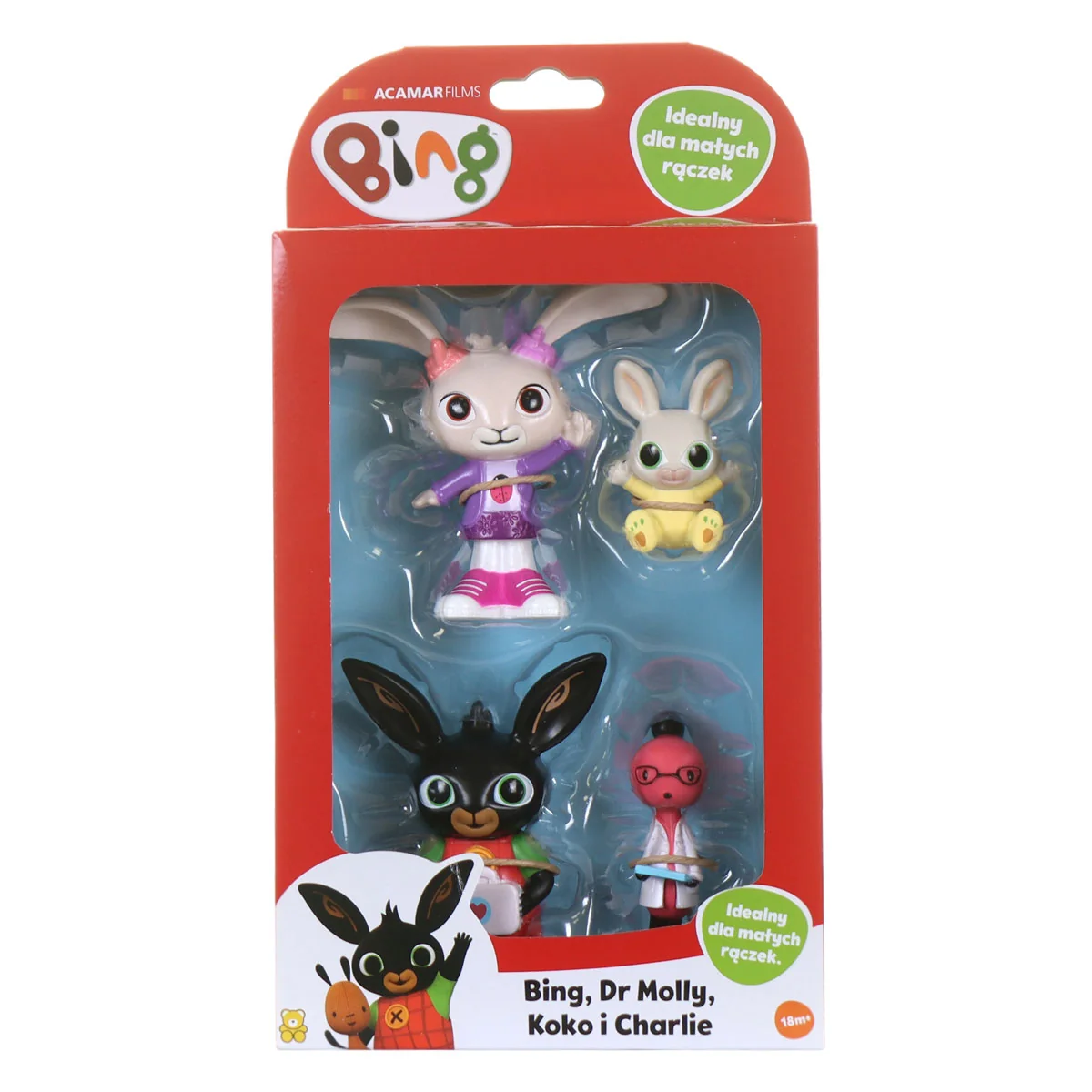 Acamar Films Bing 4 figurki: Bing, Molly, Coco, Charlie, 1 szt.