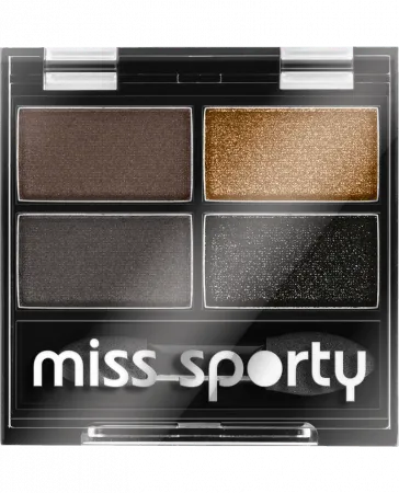 Miss Sporty Studio Colour Quattro poczwórne cienie do powiek 414 100% Smokey, 5 g