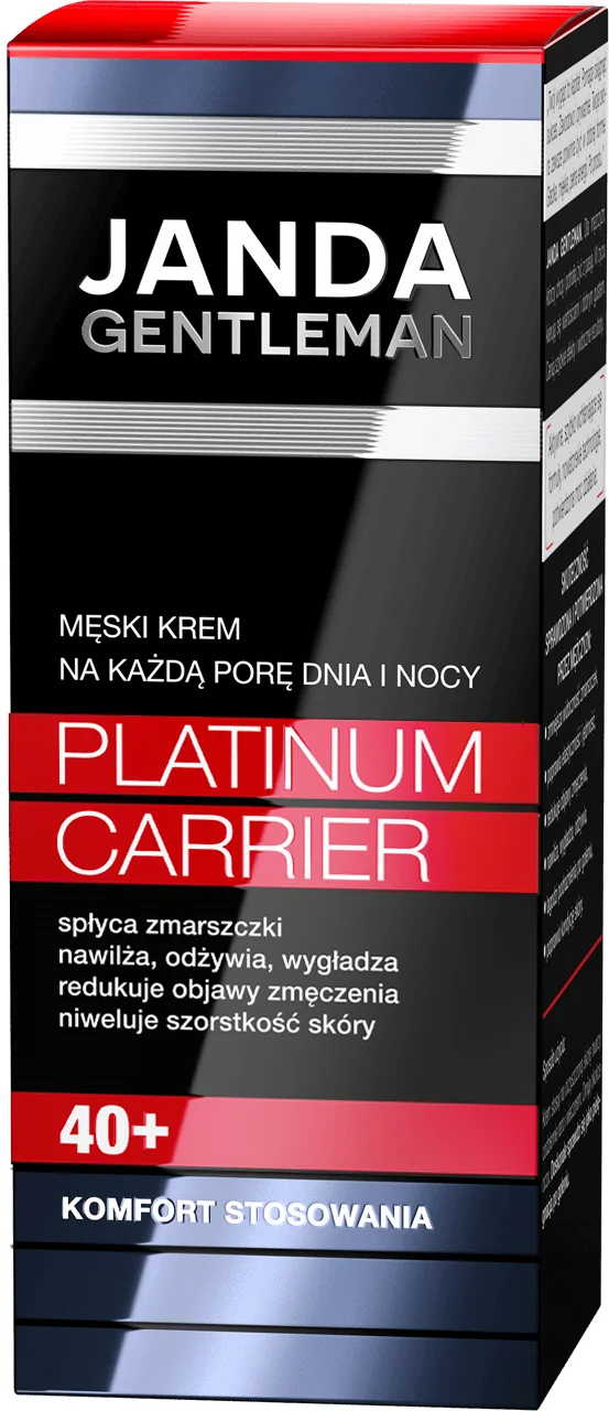 JANDA GENTLEMAN Platinum Carrier 40+, Krem dzień/noc, 50ml