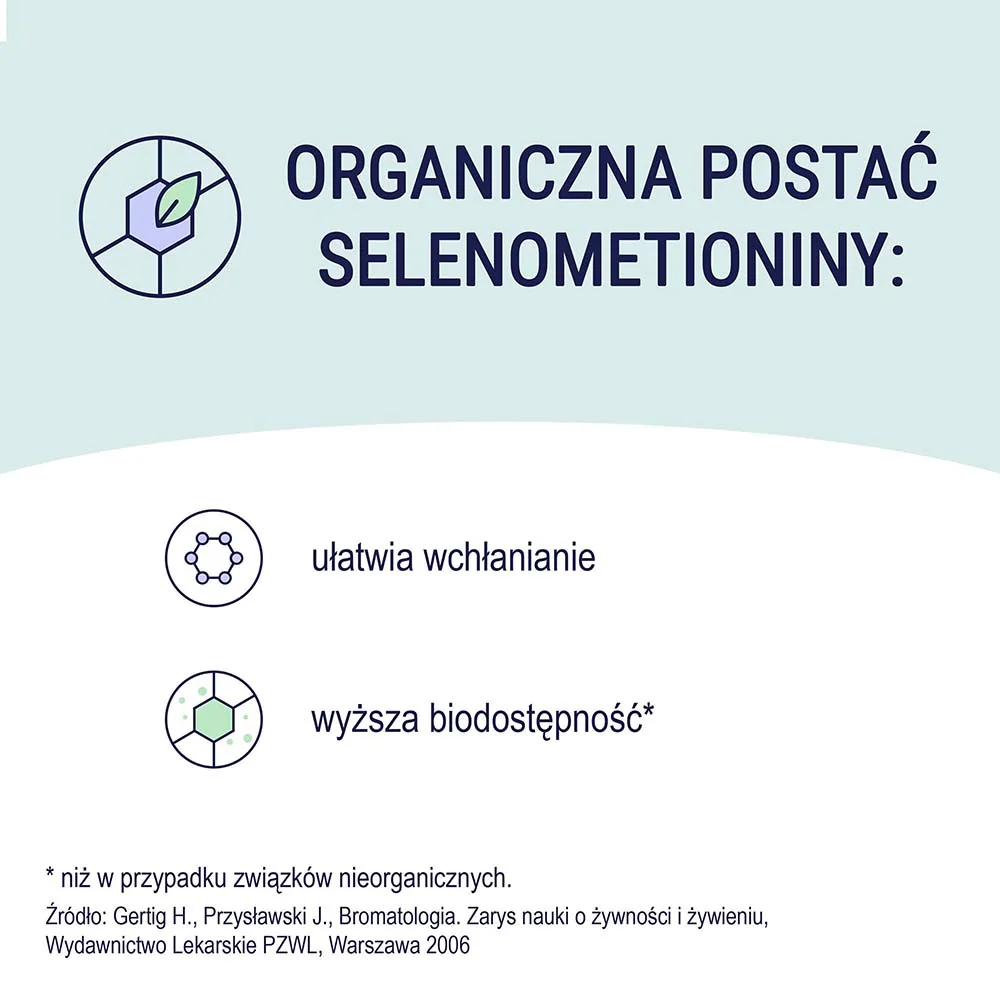 Naturell Selen organiczny z witaminą E, suplement diety, 60 tabletek do ssania 