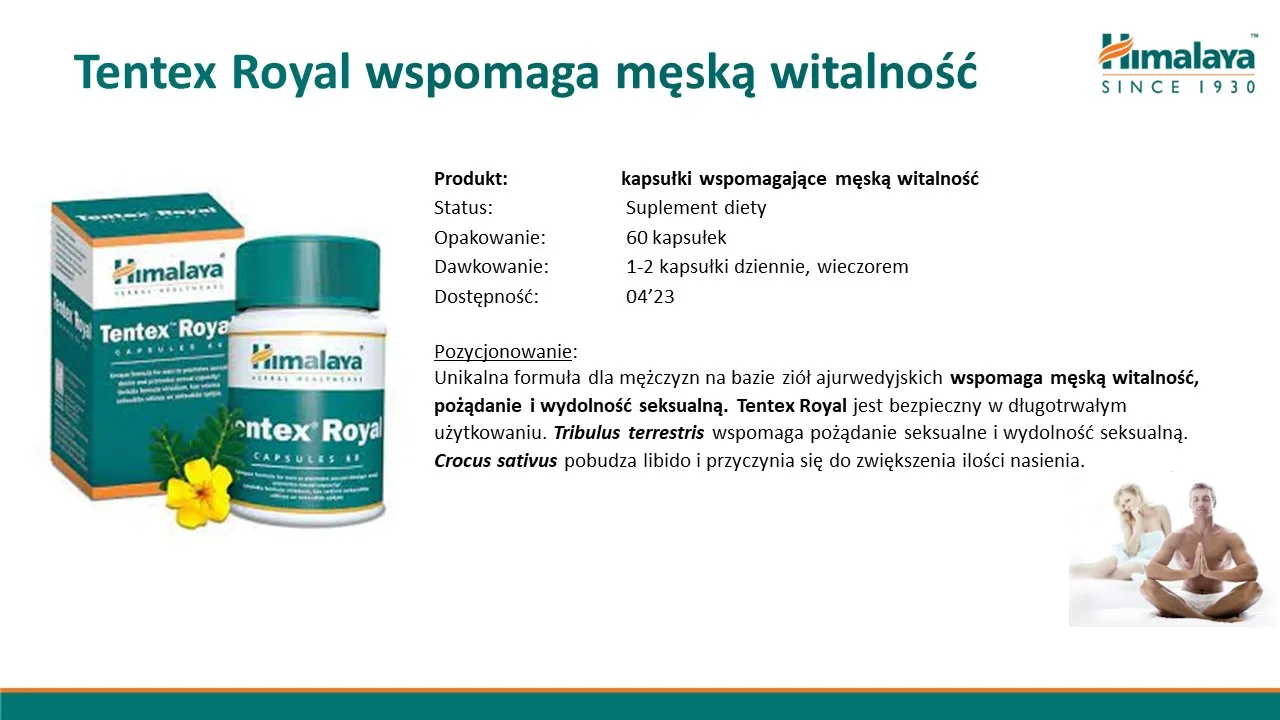 HIMALAYA Tentex Royal, 60 kapsułek 