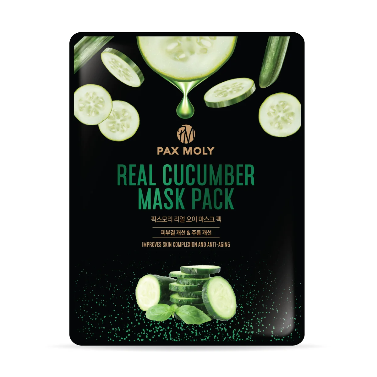 Pax Moly Real Cucumber Mask Pack, maska w płachcie z ekstraktem z ogórka, 25 ml