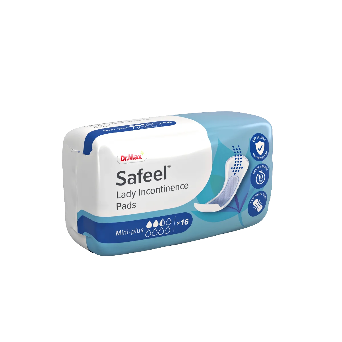 Safeel Lady Incontinence Pads Mini- plus Dr.Max, wkładki do inkontynencji mini- plus, 16 sztuk