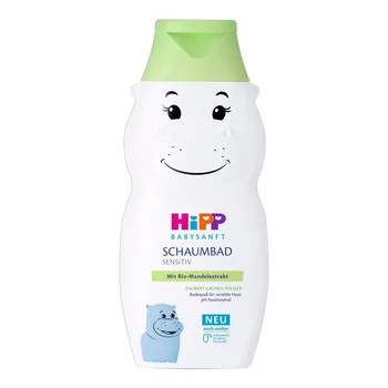 HiPP Babysanft Sensitive, pielęgnacyjny płyn do kąpieli-Hipopotam, 300 ml