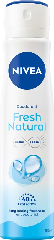 Nivea Fresh Natural, dezodorant w sprayu, 250 ml