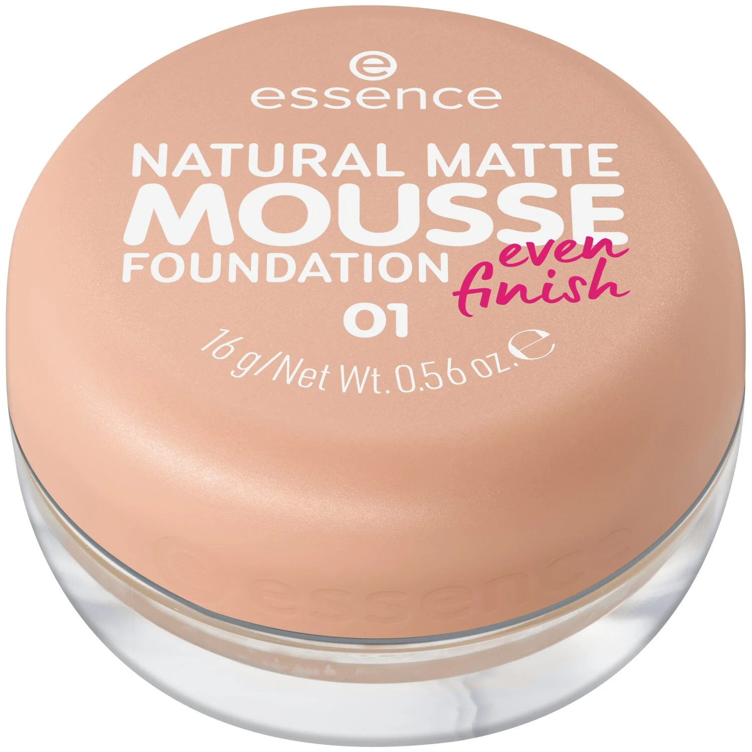 Essence Natural Matte Mousse Foundation podkład do twarzy w musie 01, 16 g 