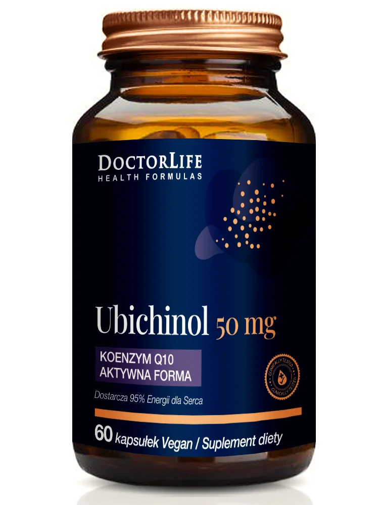 Doctor Life, Ubichinol 50 mg Koenzym Q10 aktywny, 60 kapsułek