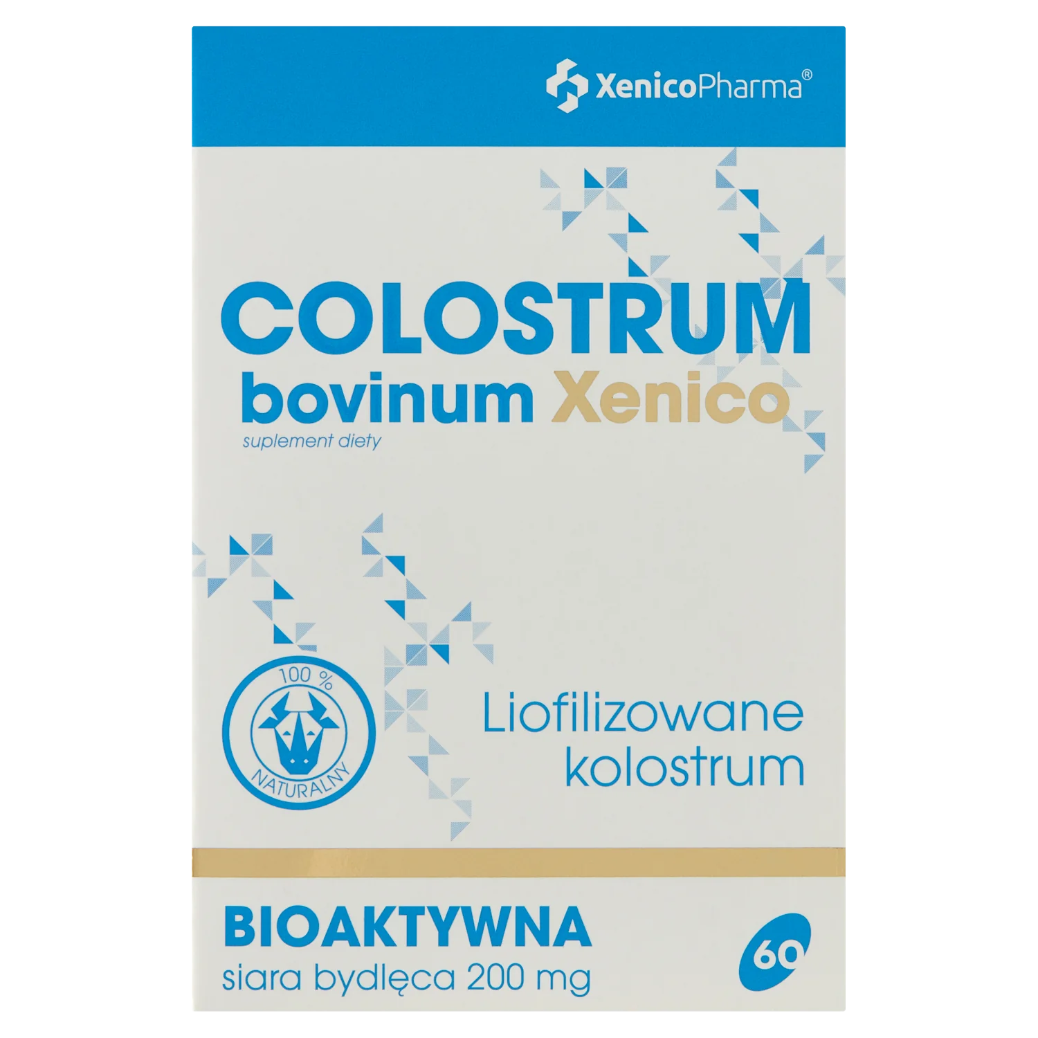 Colostrum bovinum Xenico, suplement diety, 60 kapsułek