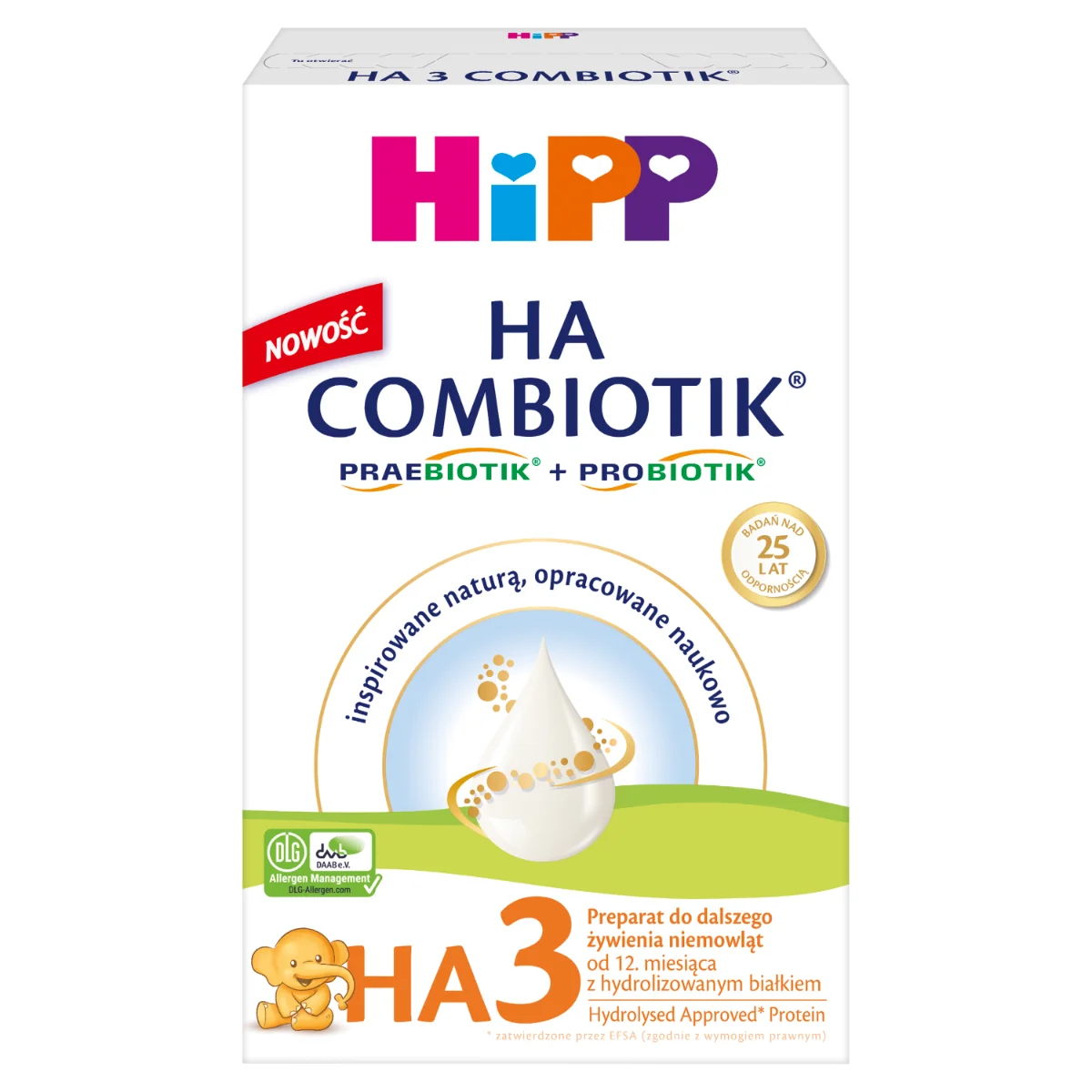 HiPP HA 3 Combiotik Preparat do dalszego żywienia niemowląt po 12. miesiącu, 350g