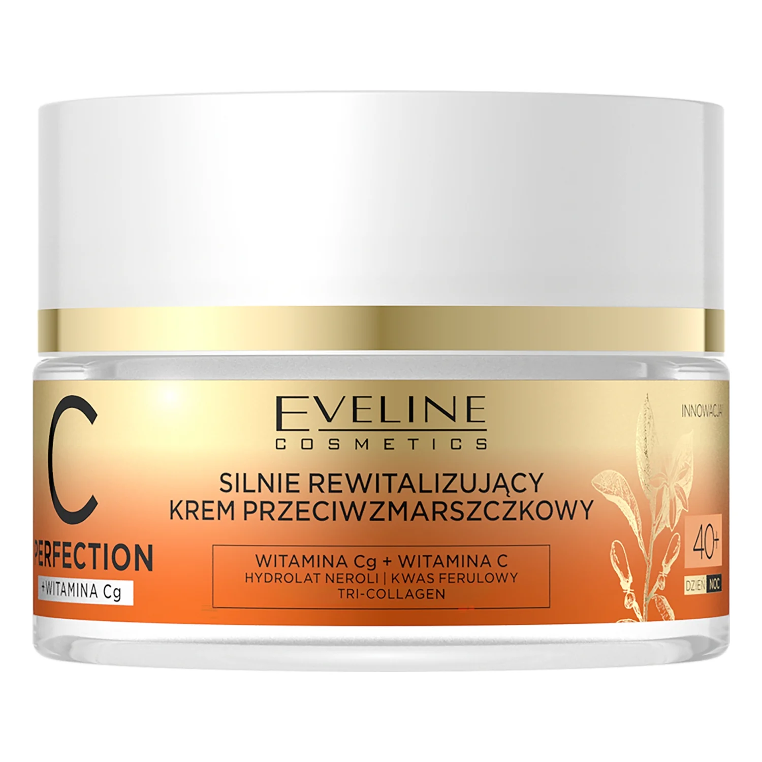 Eveline Cosmetics C-Perfection, silnie rewitalizujący krem przeciwzmarszczkowy 40+, 50 ml