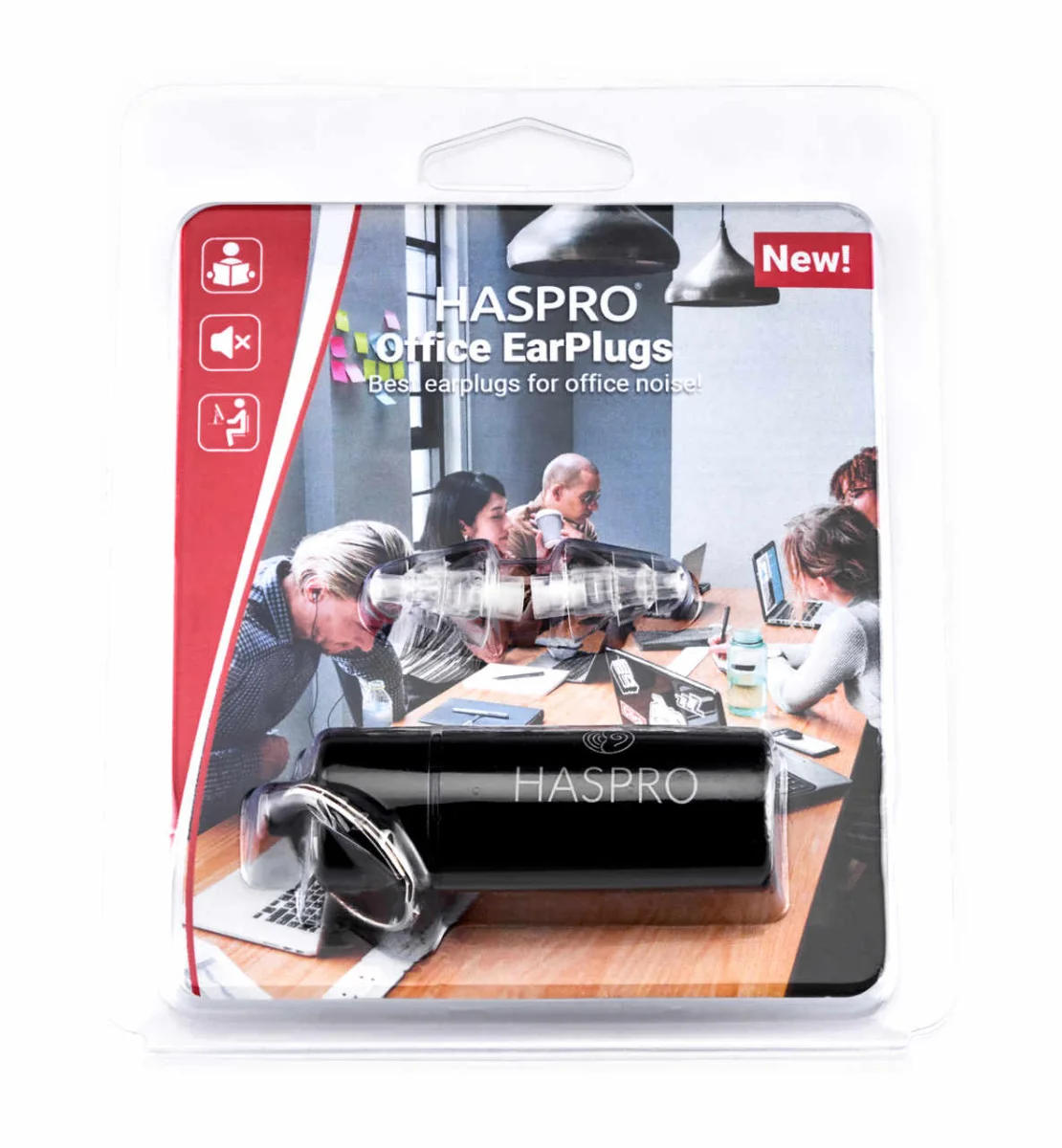 Haspro Office Universal, zatyczki do uszu, 1 para