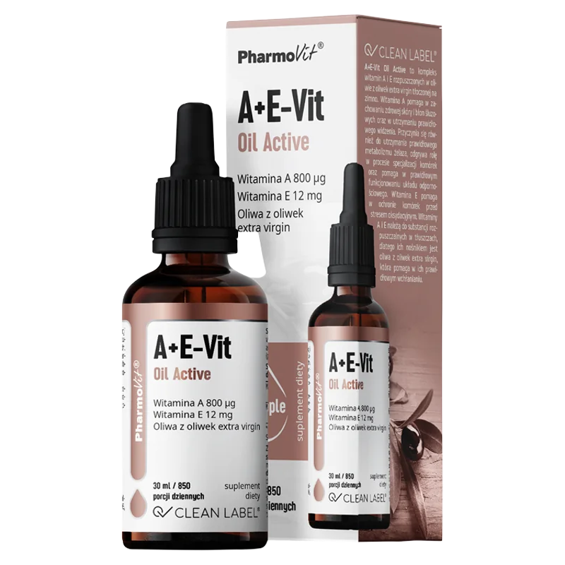 Pharmovit Clean Label, A+E-Vit Oil Active, 30 ml