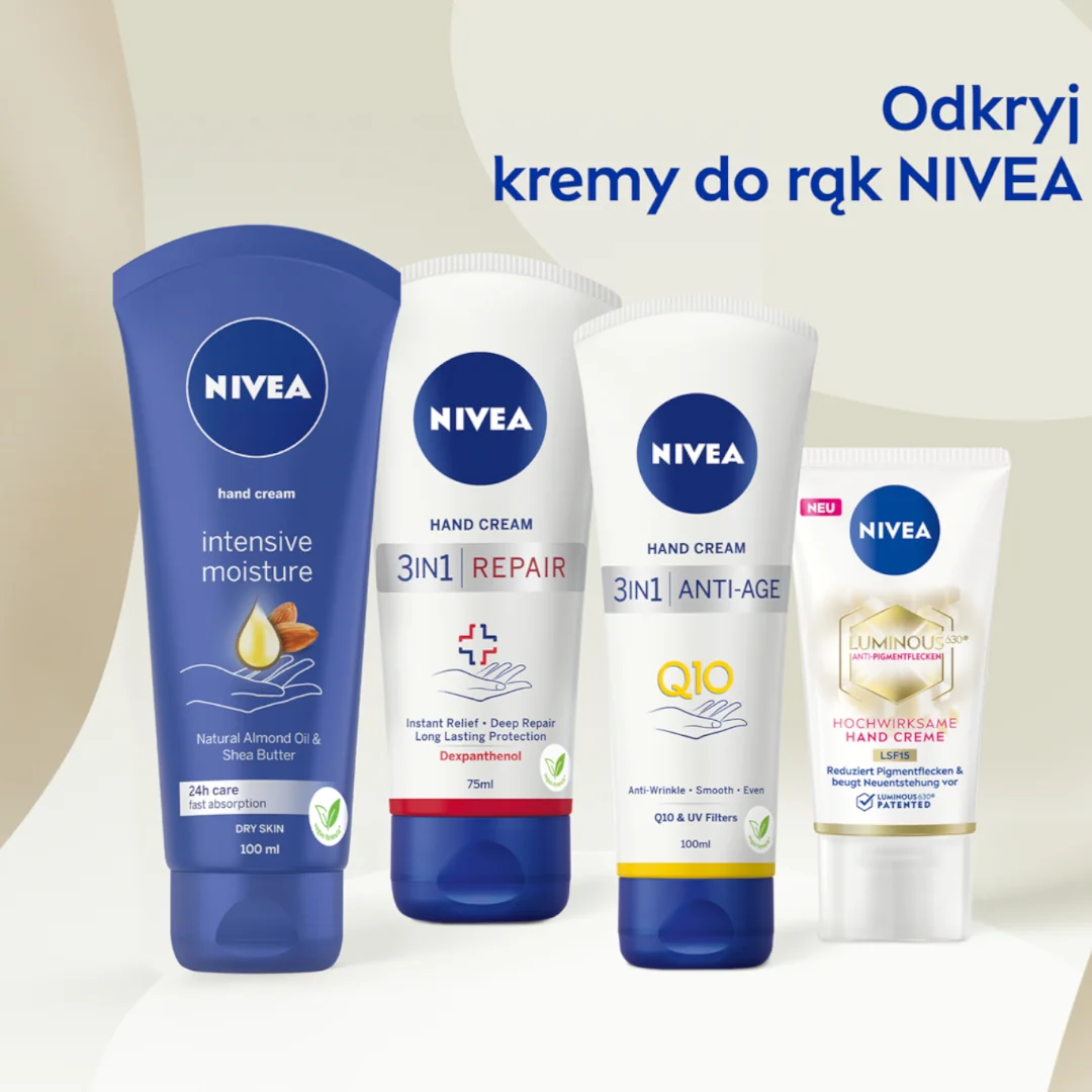 Nivea krem do rąk intensywnie nawilżający, 100 ml