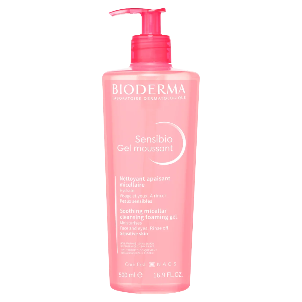 Bioderma Sensibio Gel Moussant, łagodzący żel micelarny, 500 ml