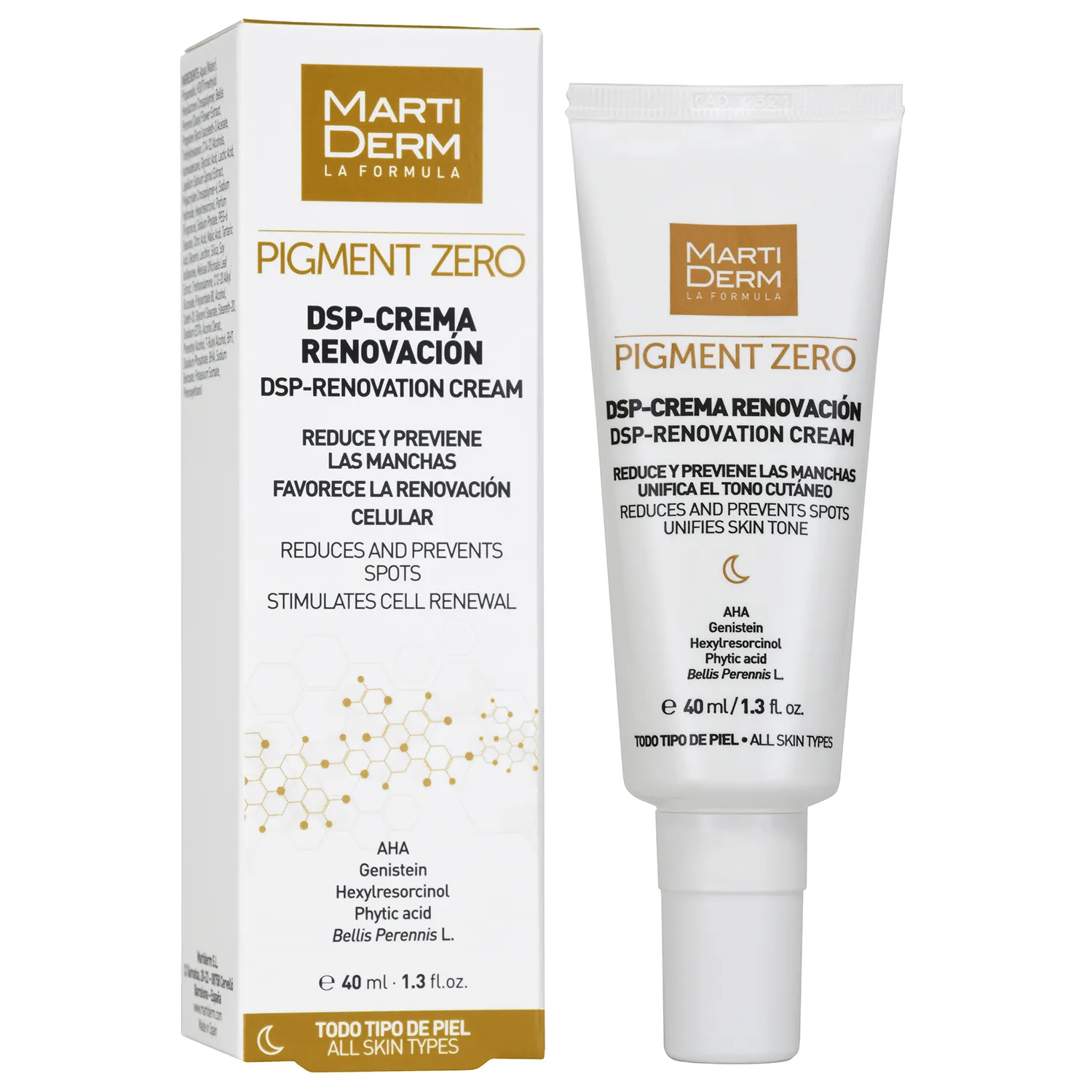 Martiderm Pigment Zero DSP-Renovation Cream Dark Spots, krem na przebarwienia, 40 ml 