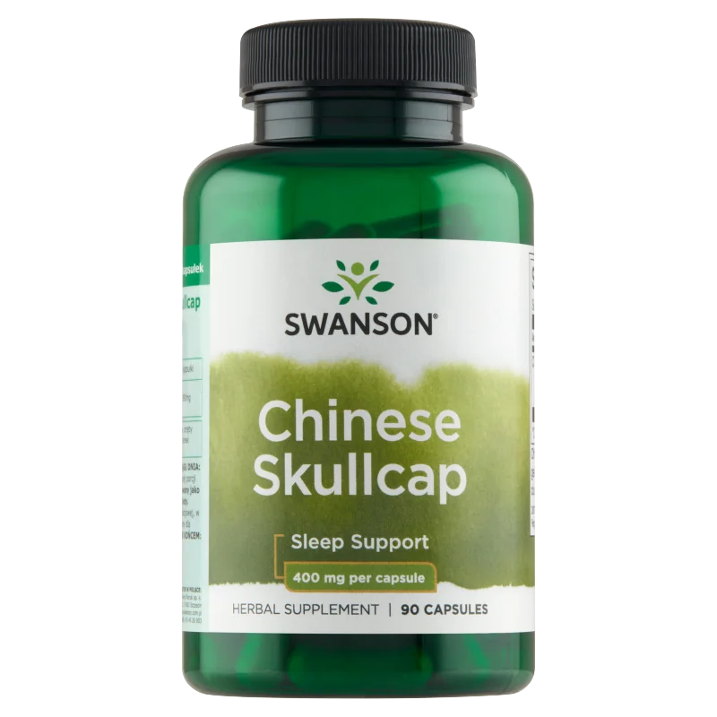 Swanson, Full Spectrum Chinese Skullcap (Tarczyca bajkalska), 400 mg, suplement diety, 90 kapsułek