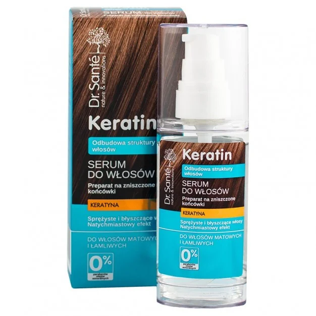 Dr. Santé Keratin Odbudowa struktury włosów serum do włosów Keratyna, 50 ml