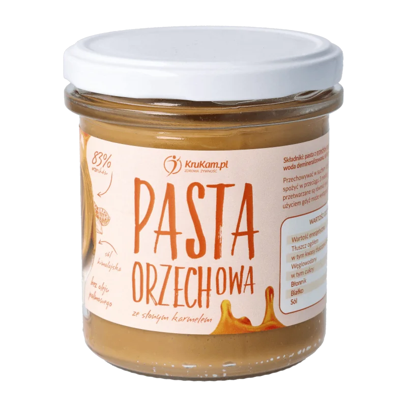 KruKam pasta orzechowa ze słonym karmelem, 300 g