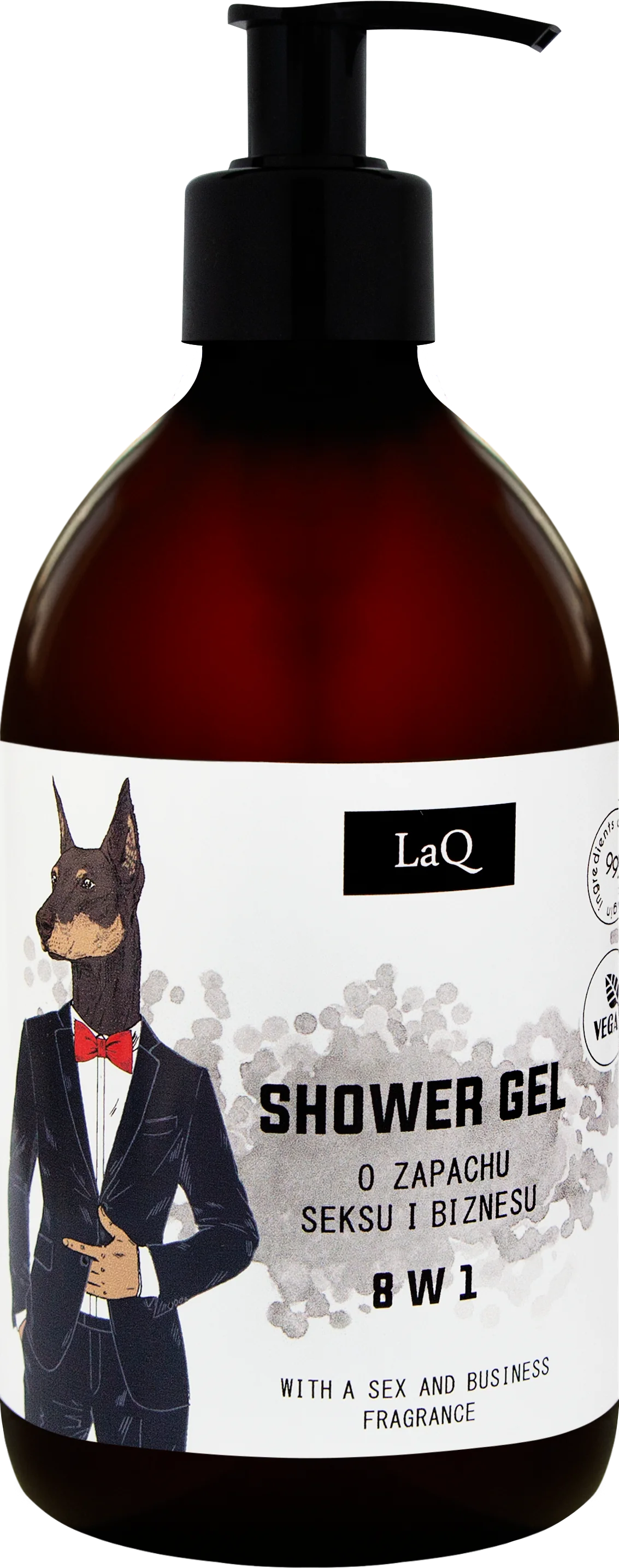 LaQ Doberman żel pod prysznic 8w1, 500 ml