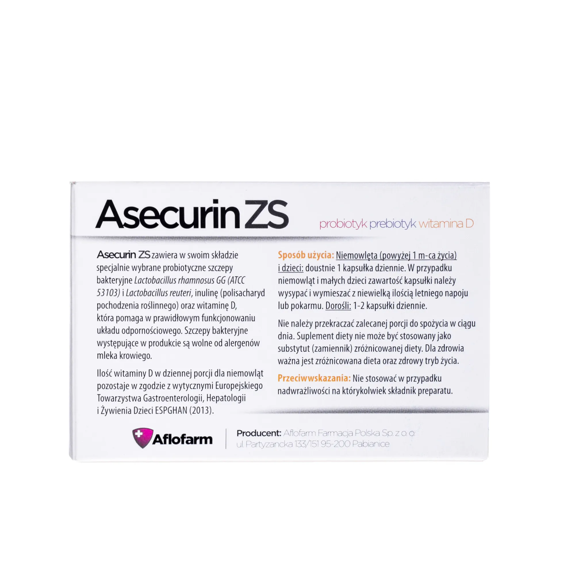 Asecurin ZS, 30 kapsułek 