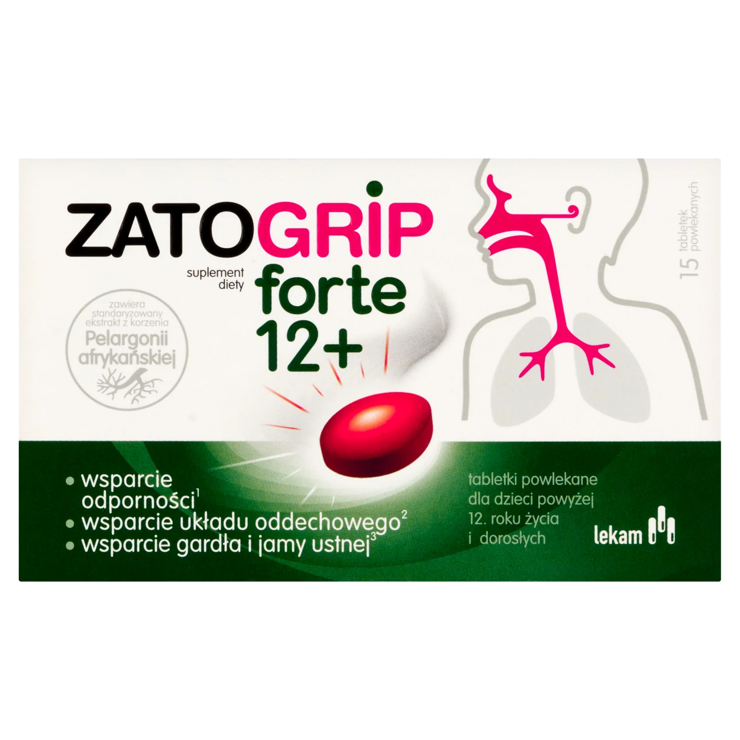 Zatogrip Forte, 15 tabletek