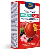 Krüger Vital Power Immuni Forte, malina czarna porzeczka, czarny bez 8 saszetek