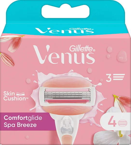 Venus Comfortglide Spa Breeze, 4 wkłady do maszynki