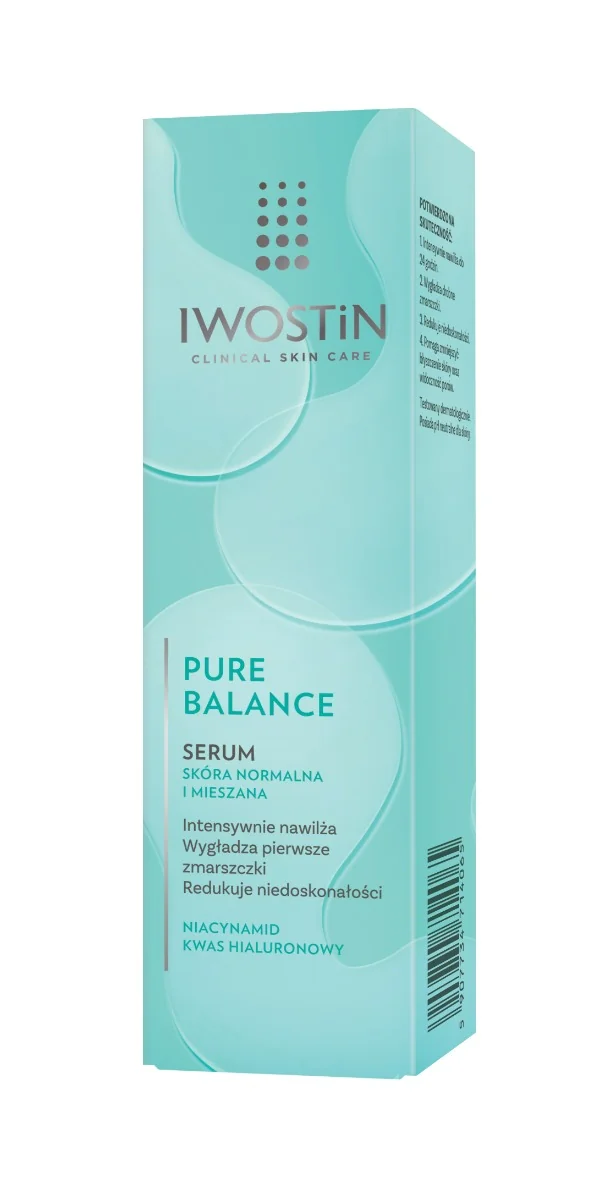 Iwostin Pure Balance, serum do twarzy skóra normalna i mieszana, 30 ml