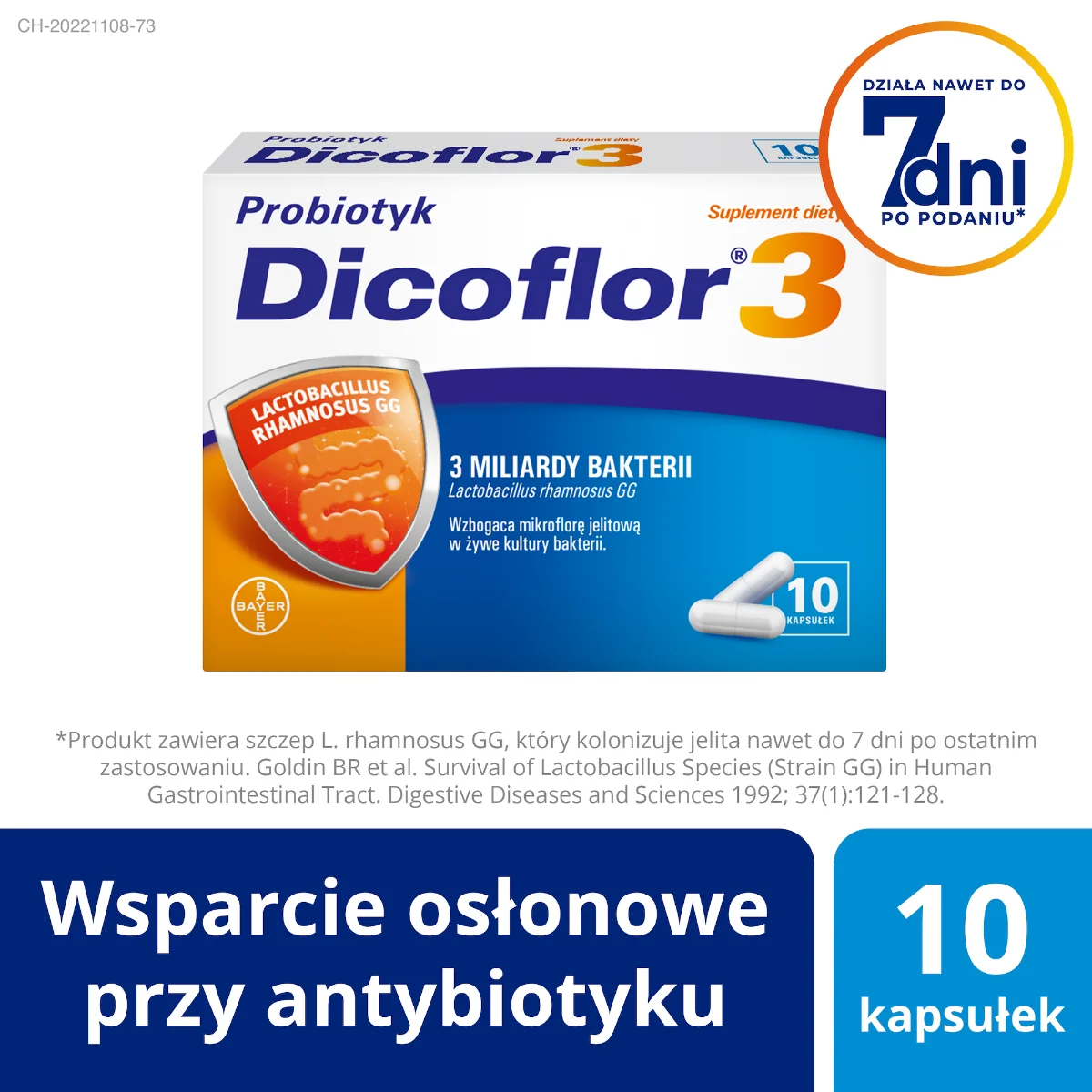 Dicoflor, suplement diety, 10 kapsułek