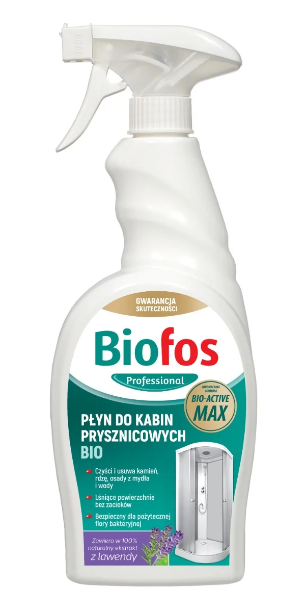 Biofos Professional Płyn do mycia kabin prysznicowych BIO, 750 ml