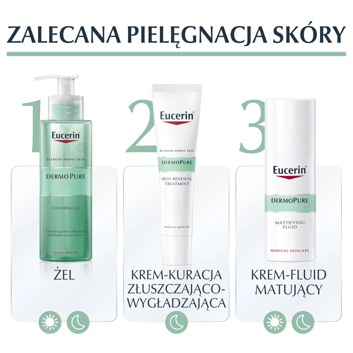 Eucerin DermoPure krem-kuracja złuszczająco-wygładzająca do skóry trądzikowej i z niedoskonałościami, 40 ml 