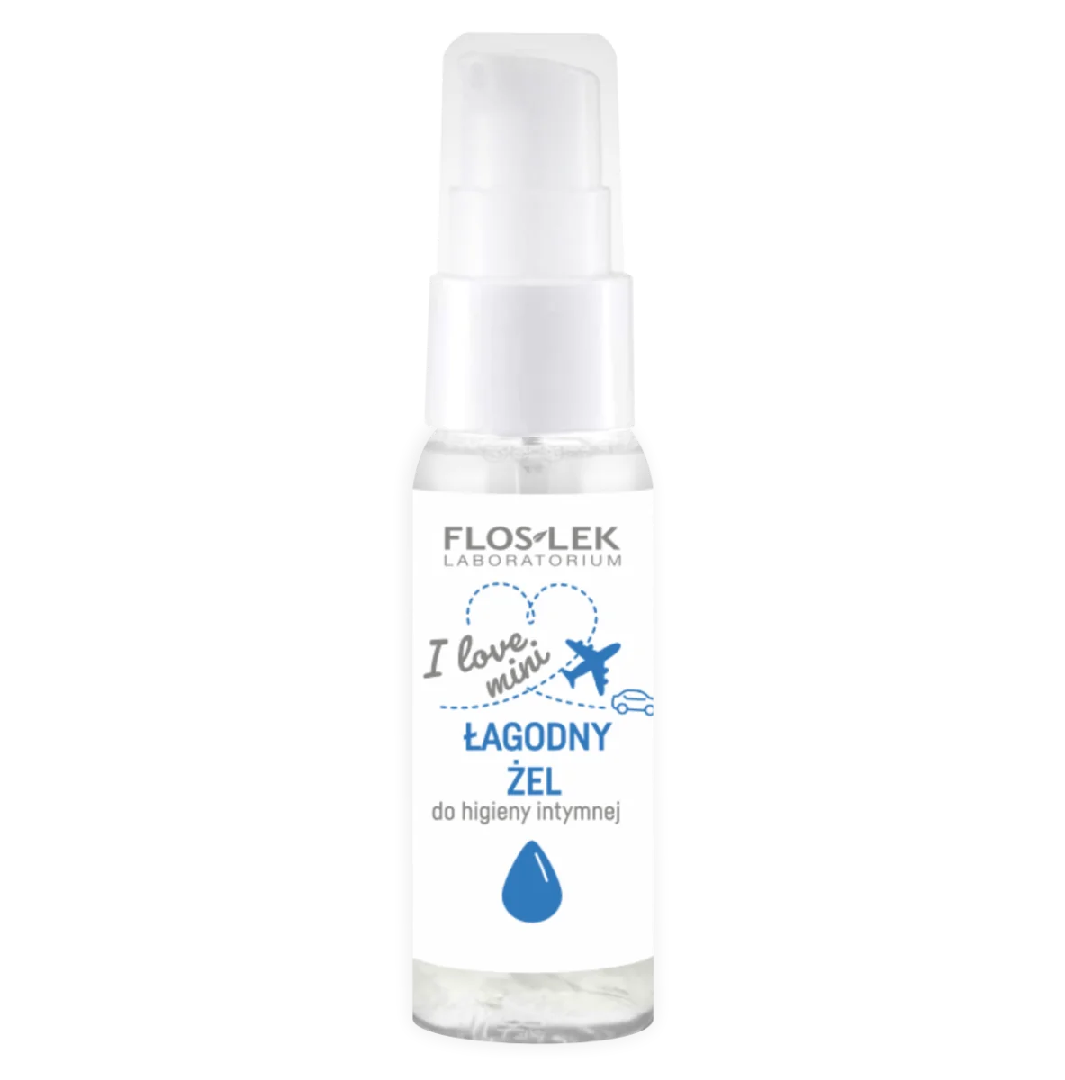 Floslek I love mini, Łagodny żel do higieny intymnej, 30 ml